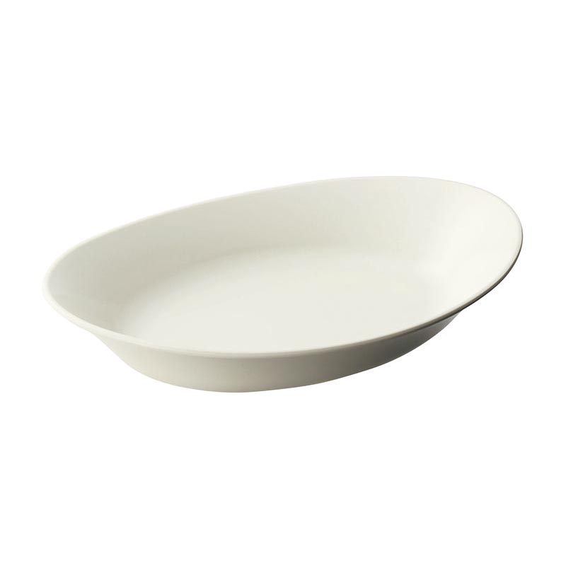 メラミン食器 カフェプレートセレクション オーバルプレート SS-910 アイボリー(IV) 台和