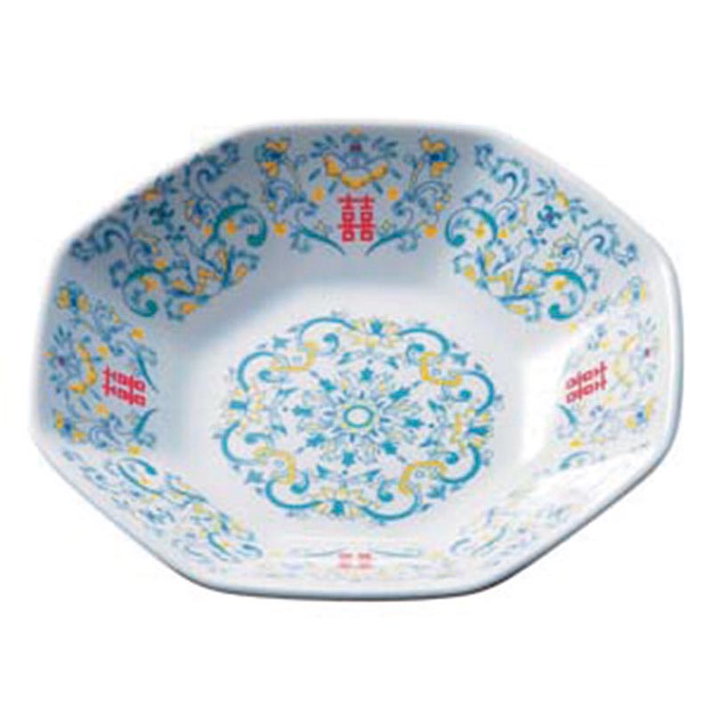 メラミン食器 李園 八角鉢 大 CD-4-E 台和