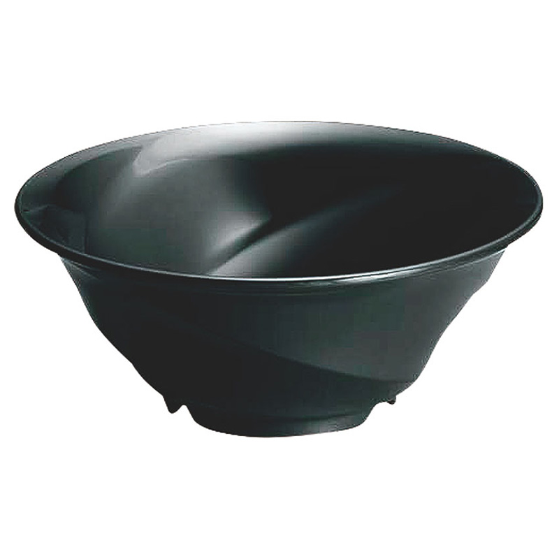 メラミン食器 スパイラルボール 黒 20cm 1260cc BY-960-BK 台和