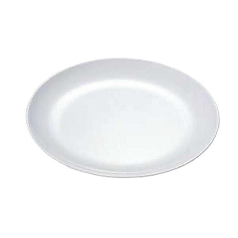メラミン食器 No.32AW 平皿メタ型 180 (白) エンテック