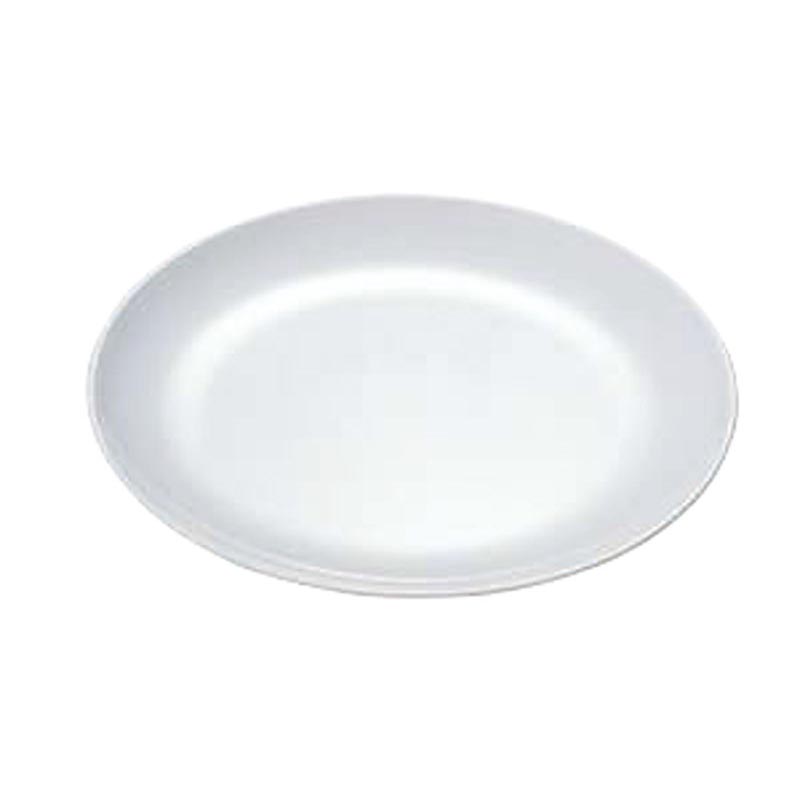 メラミン食器 No.31BW ライス皿メタ型 190 (白) エンテック