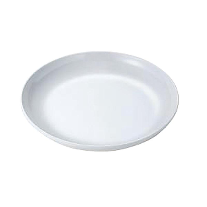 メラミン食器 No.44BW 給食用パン皿 (白) エンテック