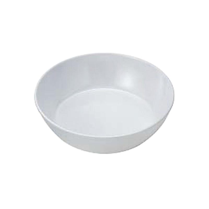 メラミン食器 No.46BW 給食用 深皿 (白) エンテック | テイクアウト