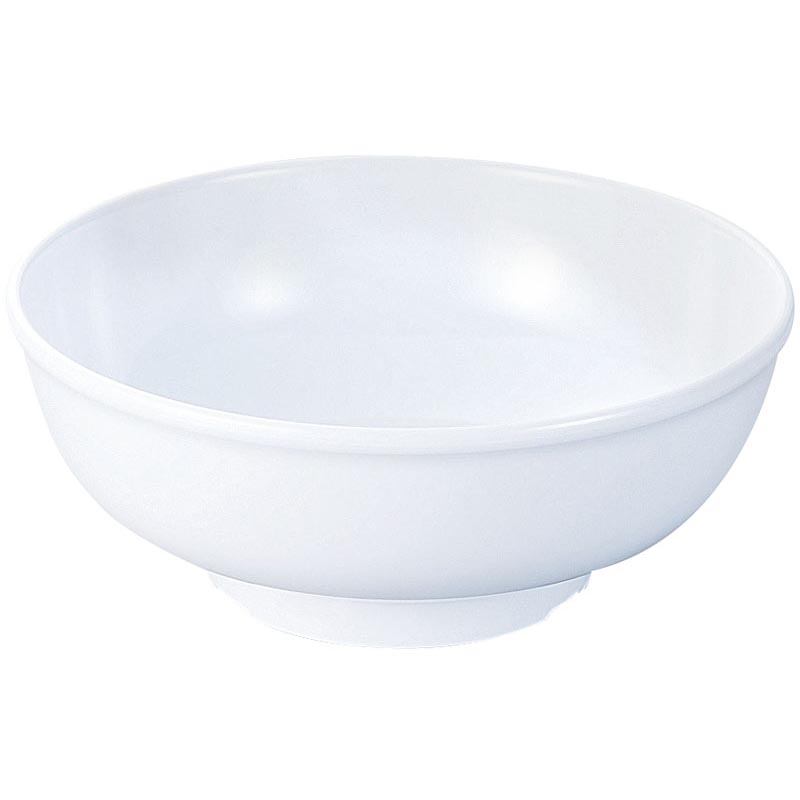 メラミン食器 CS-15W 胴張り丼(大) 白 エンテック