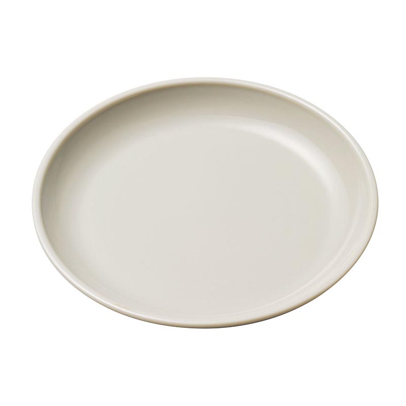 食器 No.1710GR ポリプロ給食皿14cm (グレー) エンテック