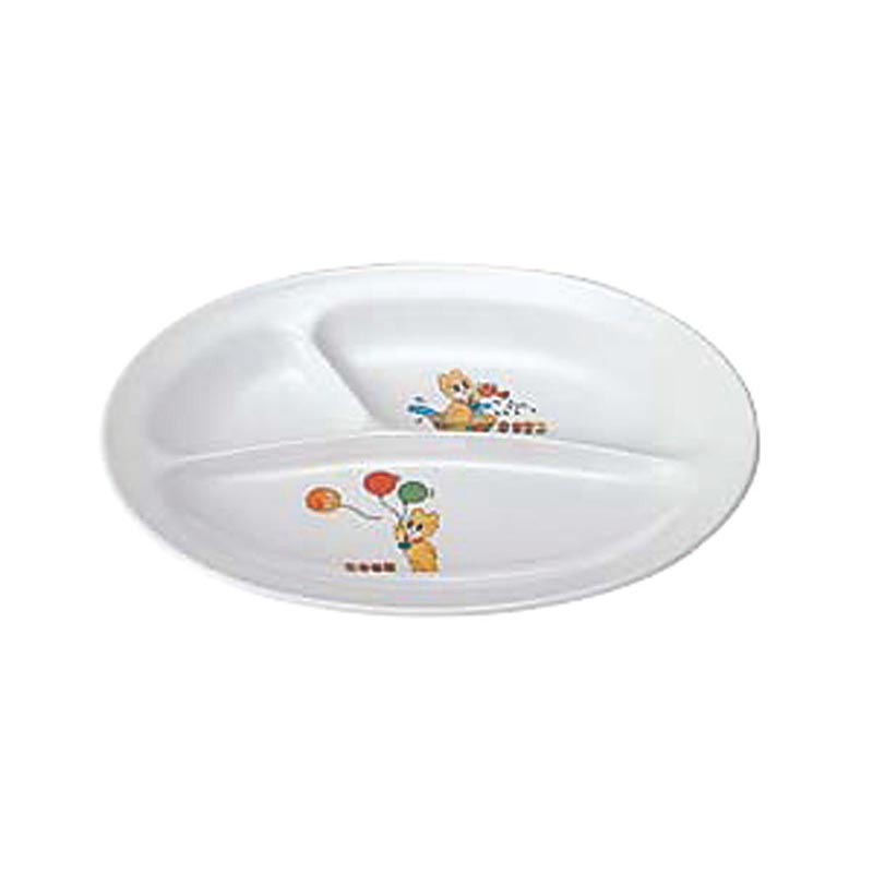 メラミン食器 お子様食器 KF-12 小判ランチ皿(小) コロちゃん エンテック