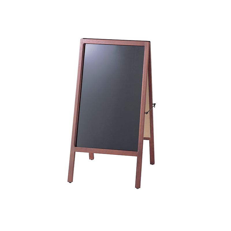 カンダ 店舗備品 A型マーカーボード カスタム (両面) 42992 ブラウン