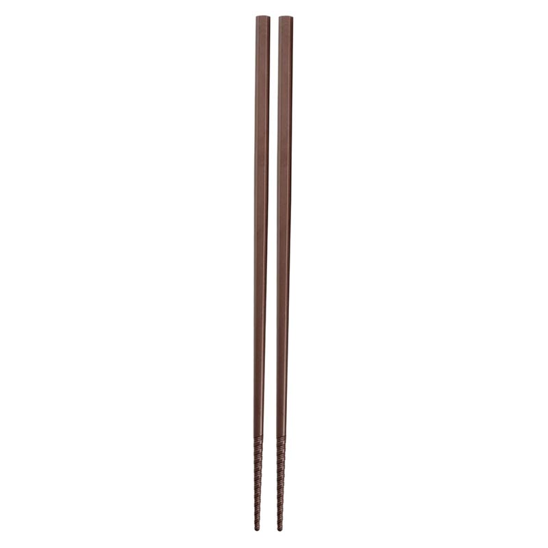 カトラリー PM-104 トルネード箸 茶 18cm