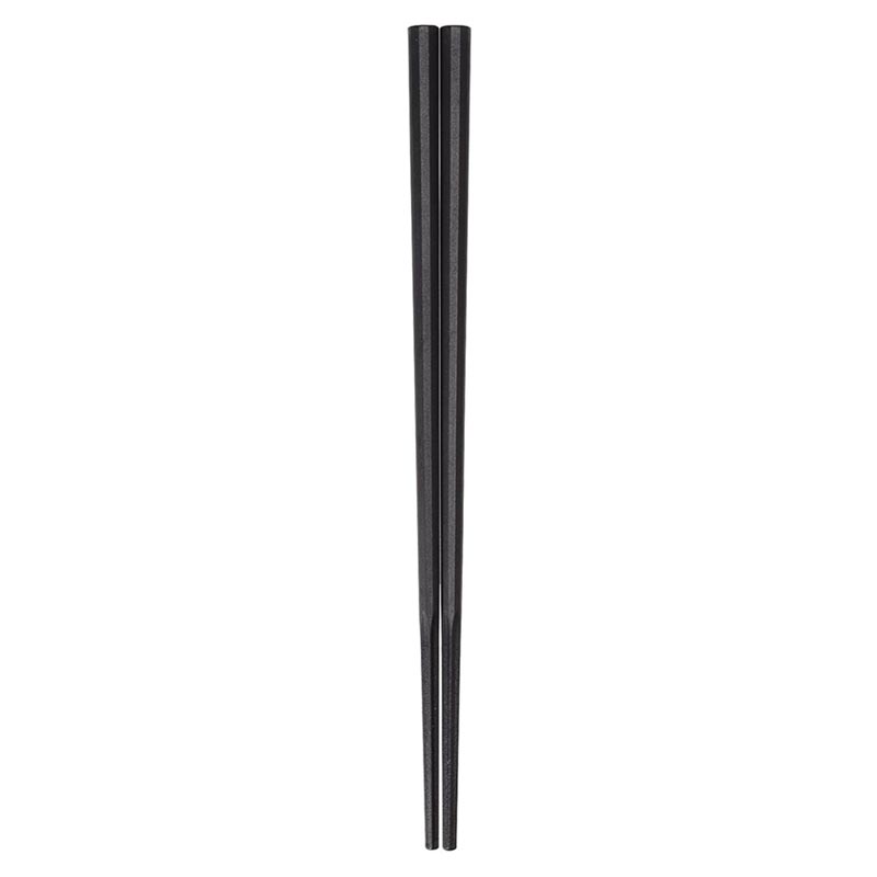 カトラリー GM-4004 10角 ぐる麺箸 23cm 黒
