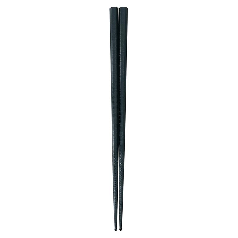 カトラリー PM-323 ダブルエンボス食事箸 黒21cm