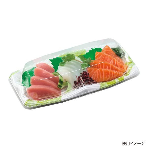 刺身・鮮魚容器 エフピコ 海舟24-11 本体 いろは緑