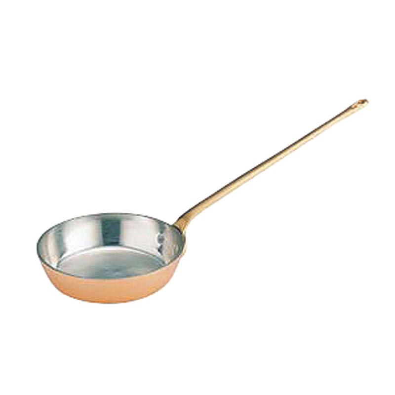 テーブル用品 銅 プチフライパン ロングハンドル 12cm (250cc)