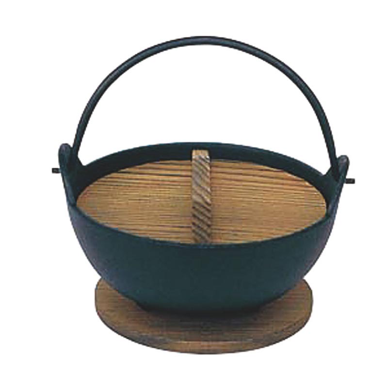 テーブル用品 やまがなべ(黒塗) 21cm
