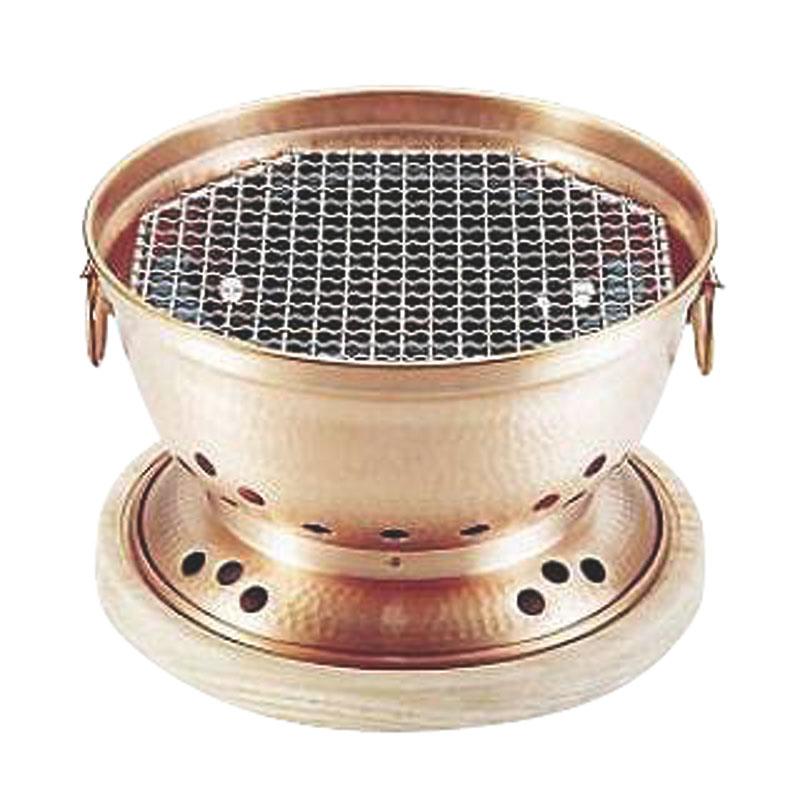 テーブル用品 銅 炭用水コンロ(台付)