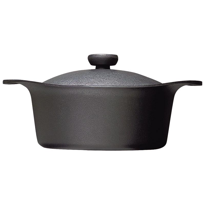調理道具 12151103 0058柳宗理 鉄鍋 深型 鉄蓋・ハンドル付 22cm