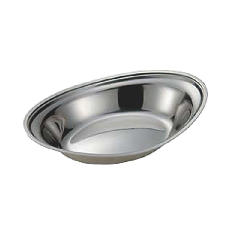 食器 IKD 18-8ベイカー皿 大 10 1/2インチ (平渕)