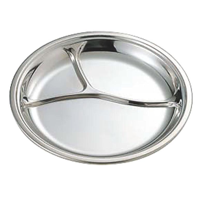 食器 IKD 18-8抗菌丸型ランチ皿 10インチ