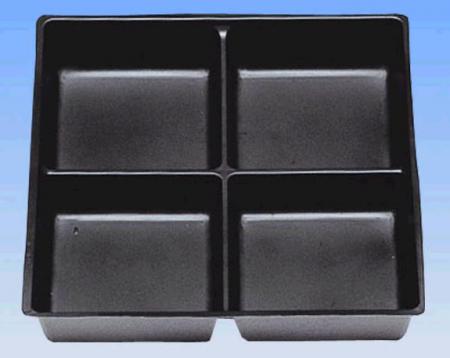 仕出し弁当容器 80-80 山吹・C-1 黒 セット 北原産業