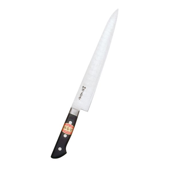 包丁 堺菊守 日本鋼 口金付 筋引30cm N-230 河村刃物