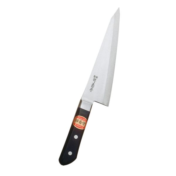 包丁 堺菊守 日本鋼 口金付 ガラスキ18cm N-700 河村刃物