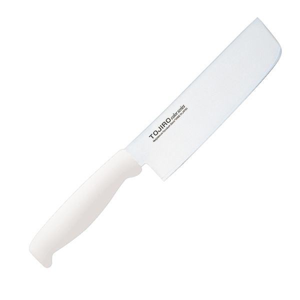 包丁 TOJIROカラー菜切(薄刃) 16.5cm ホワイト F-131W 藤次郎