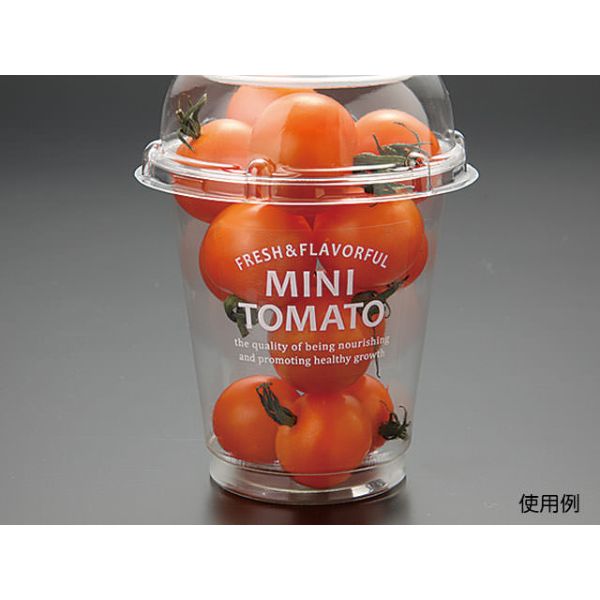 PSミニトマトカップ用透明ラベル 白