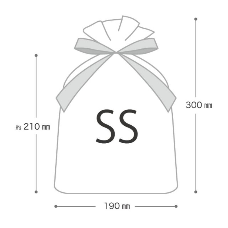 袋 カフェオレリボン付PEギフトバッグ-SS(20枚) ヘッズ