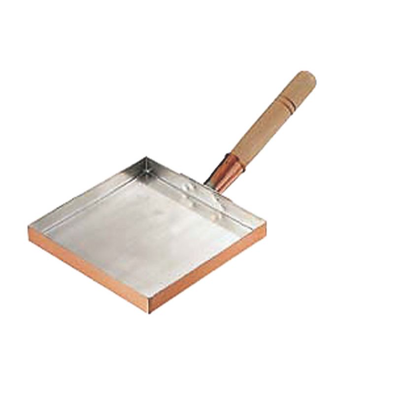 銅玉子焼 関東型(うす焼用)21cm 丸新銅器