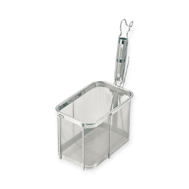 調理用品 TS 18-8パイプ柄角てぼ 深型タテ 30125