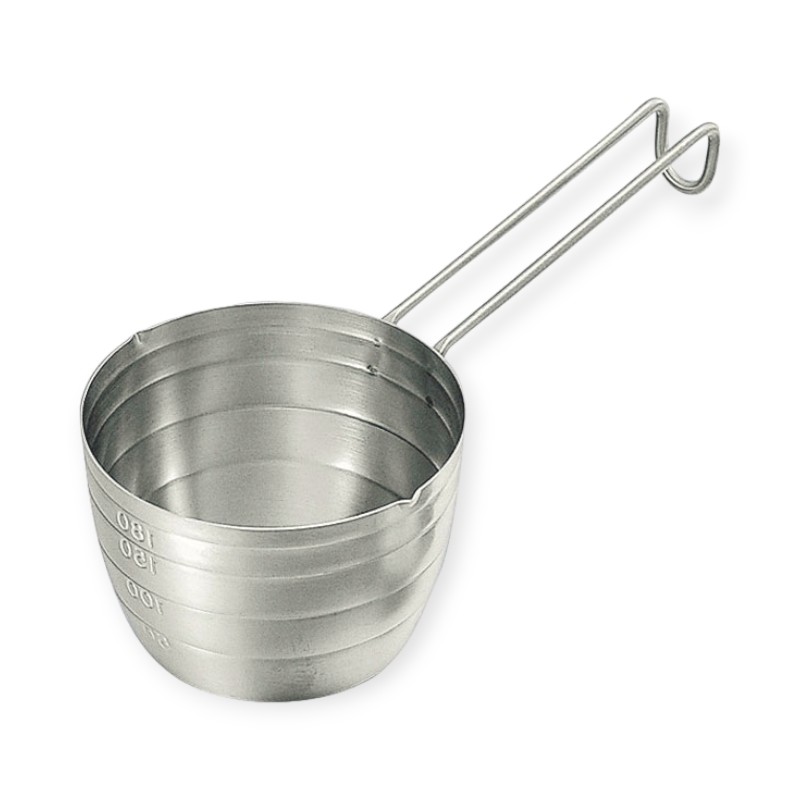 調理用品 18-8IKD抗菌 湯煎計量カップ 200cc