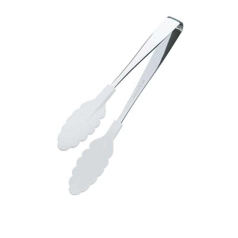 調理器具 抗菌耐熱カラートング 250mm 白 田辺金具
