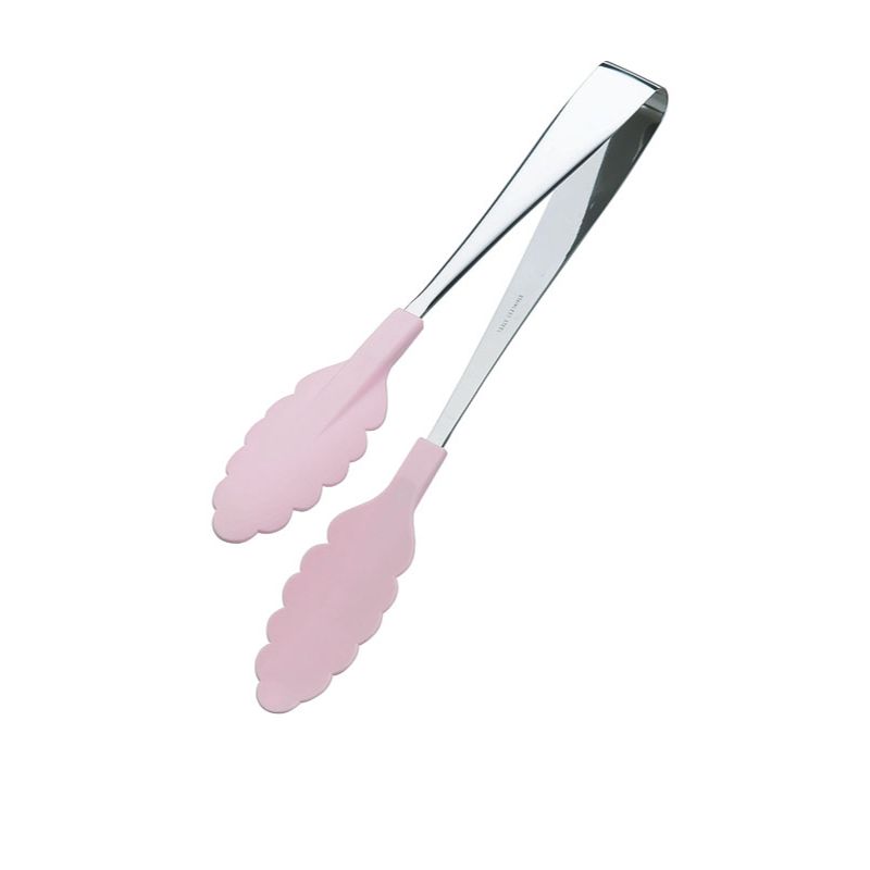 調理器具 抗菌耐熱カラートング 250mm ピンク 田辺金具