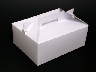 ケーキ箱 DE-19 ショートホワイト ＃8 ヤマニパッケージ