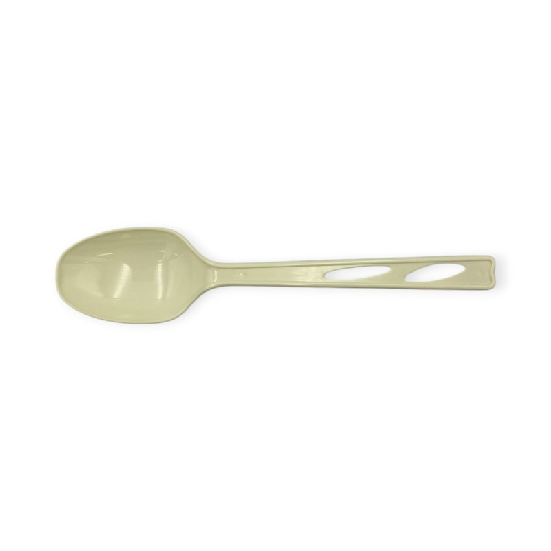 使い捨てカトラリー スプーン 単袋 乳白 160mm 100本入
