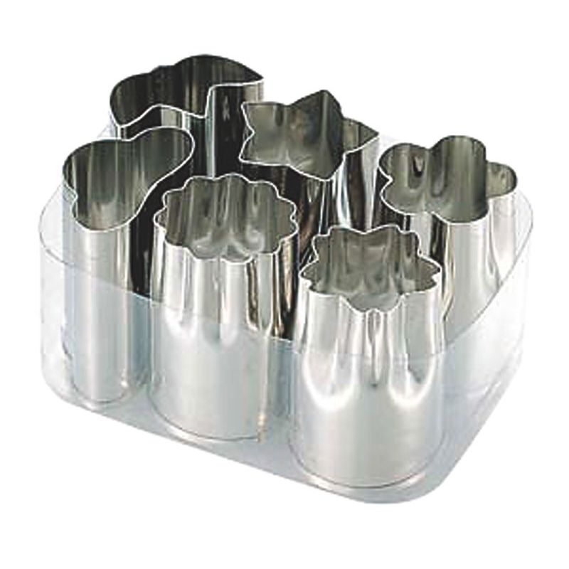 (S) 18-8野菜抜型 6PC 小 No.133 霜鳥製作所