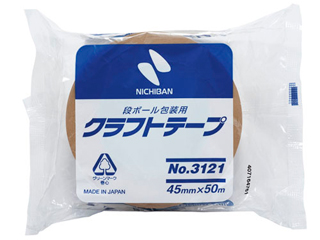 クラフトテープ クラフト粘着テープ No.3121 45mm×50m ニチバン