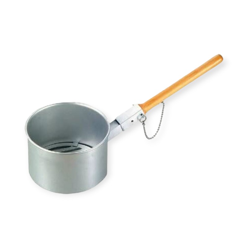 店舗用品 着脱式ジャンボ火起し(鋳物目皿付)小15cm