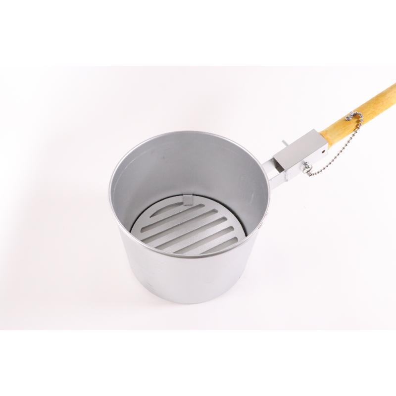 店舗用品 鋳物目皿付 ジャンボ火起し 普及型19.5cm