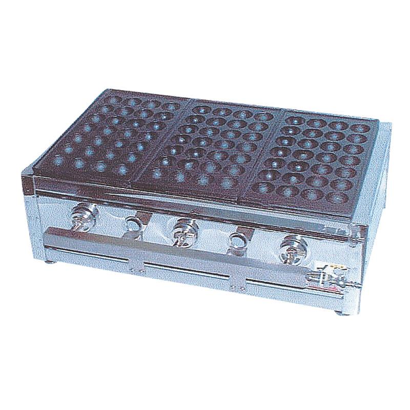 調理機器 たこ焼ガス台18穴4枚掛 LP ET-184