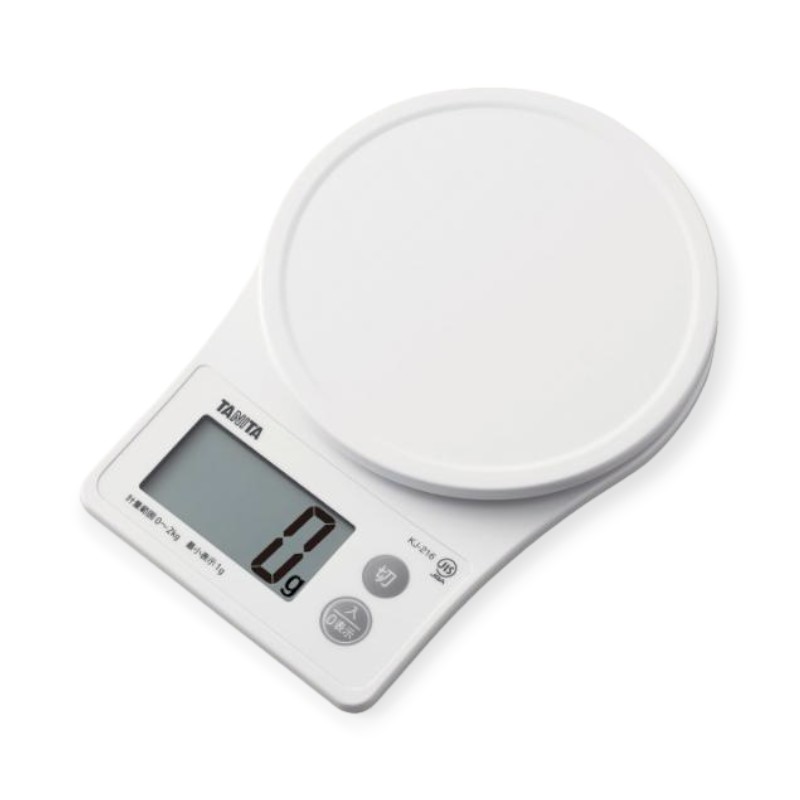 はかり タニタ KJ-216-WH(ホワイト) クッキングスケール 2kg