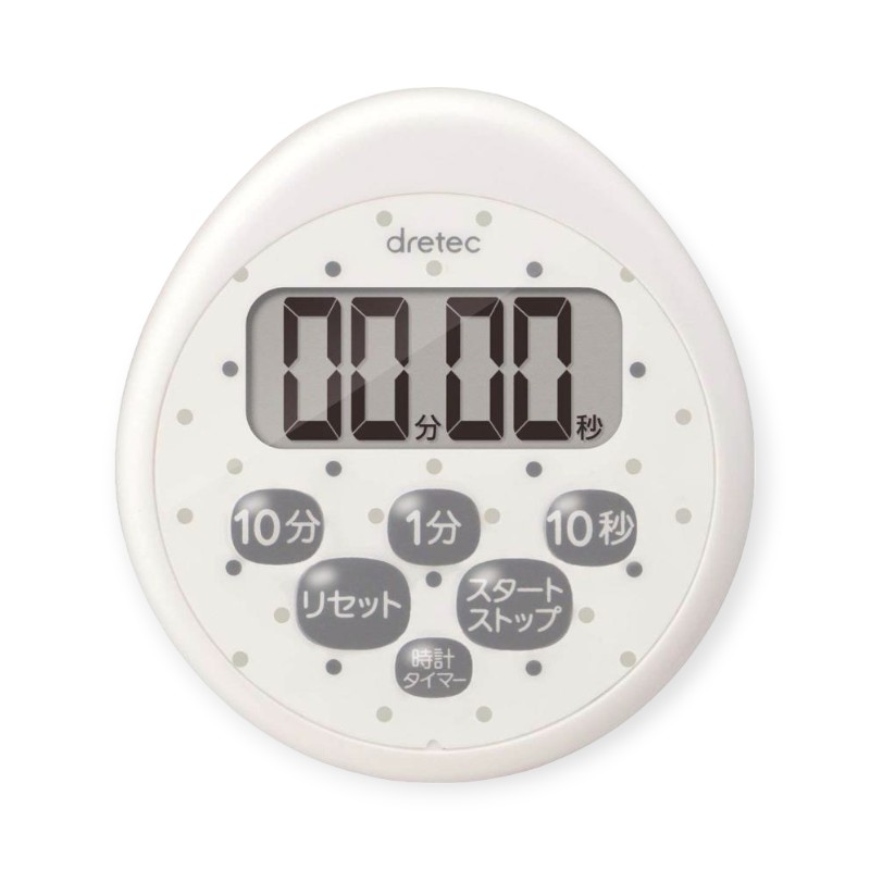 調理道具 DR時計付防水タイマー T-565 ホワイト