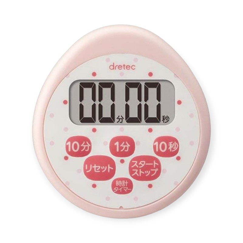 調理道具 DR時計付防水タイマー T-565 ピンク