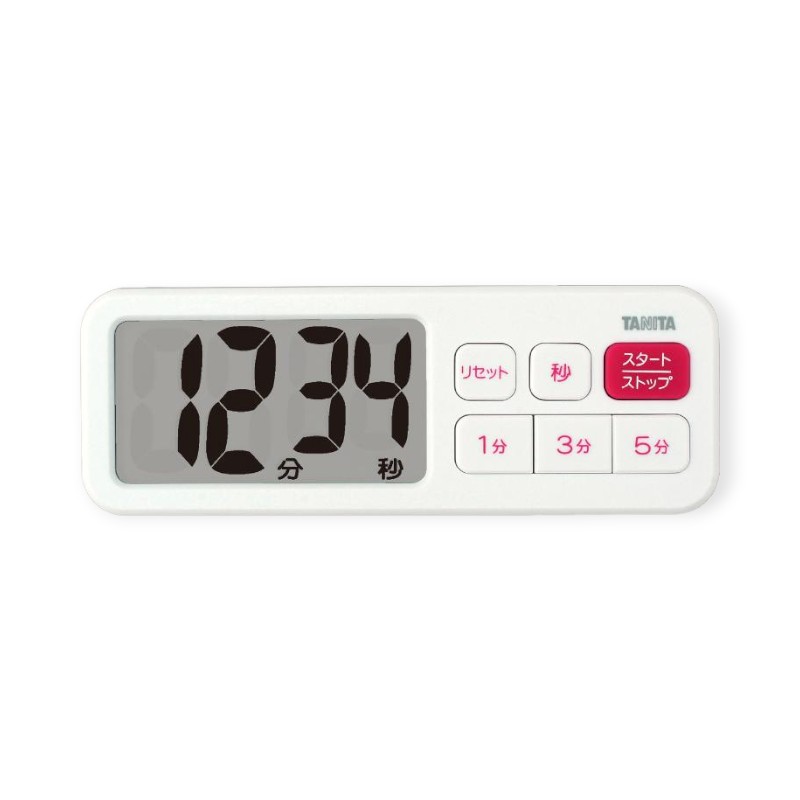 調理道具 タニタ TD-395-WH(ホワイト) でか見えプラスタイマー