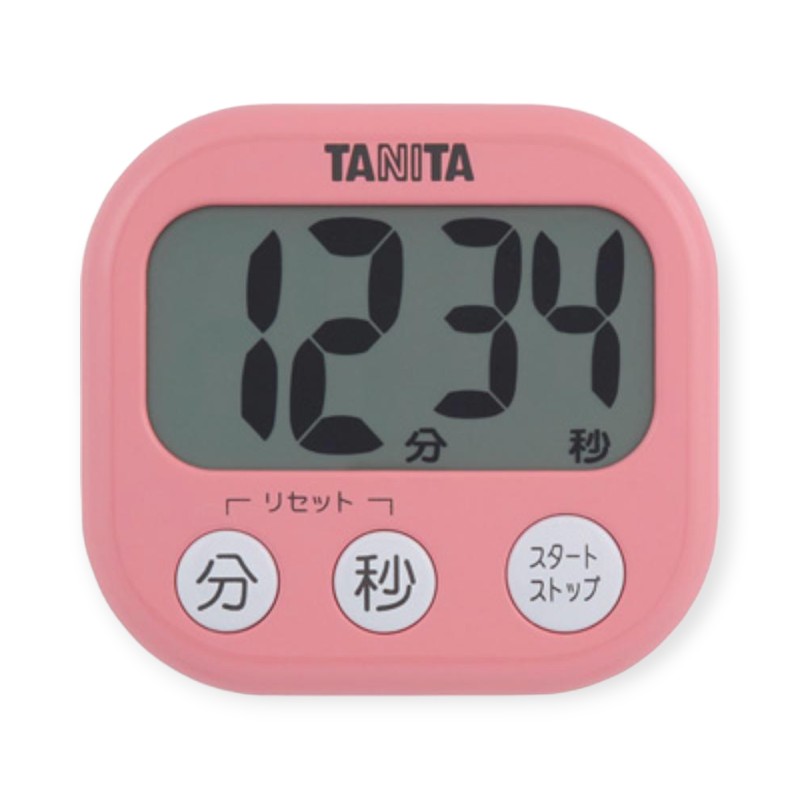 調理道具 タニタ TD-384-PK(フランボワーズピンク) でか見えタイマー