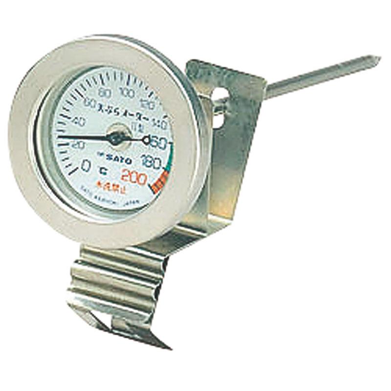 調理小物 SATO 天ぷらメーター(2)型(鍋取付型温度計) 0～200度