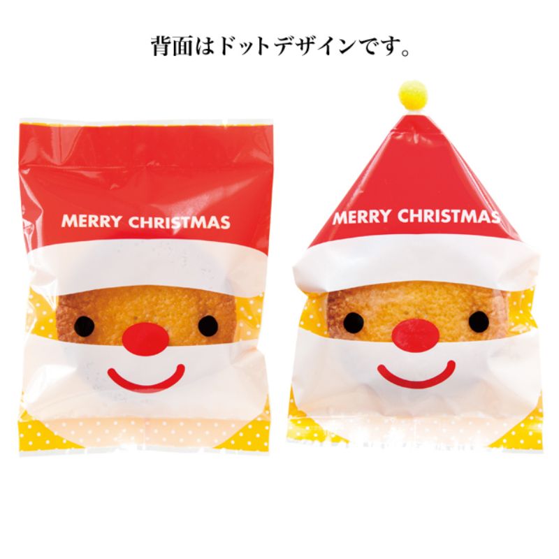 テープ無 OPP袋 ミニサンタスイーツパック クリア-3(100枚) ヘッズ