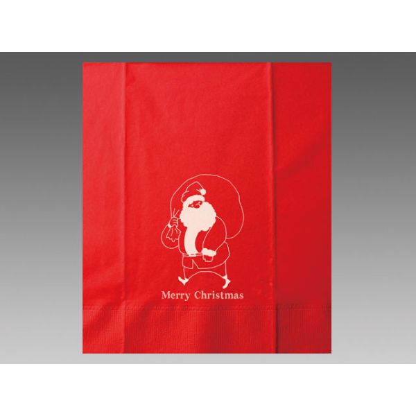 8ツ折ナフキン 2P 8ツ折ナフキン クリスマス レッド オリエンタル紙業