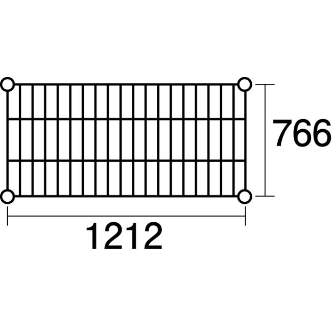 メタルラック ステンレスエレクター 棚 SLMS1220