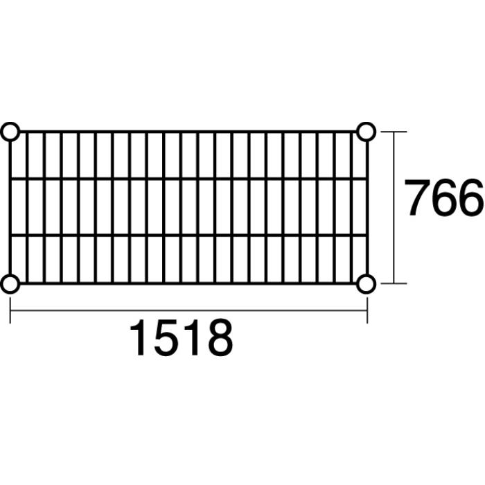 メタルラック ステンレスエレクター SLMS1520：PS1390：5段