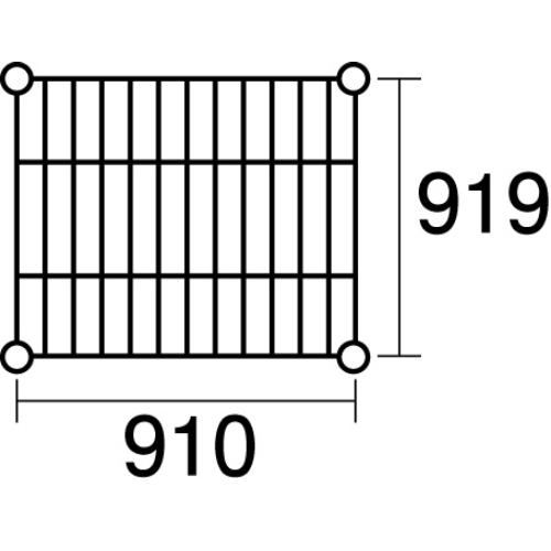 メタルラック ステンレスエレクター SLLS910：PS1900：6段